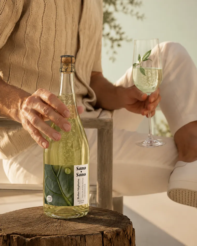 Bouteille Sano Sano lors d'un moment convivial